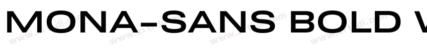 MONA-SANS BOLD WIDE字体转换